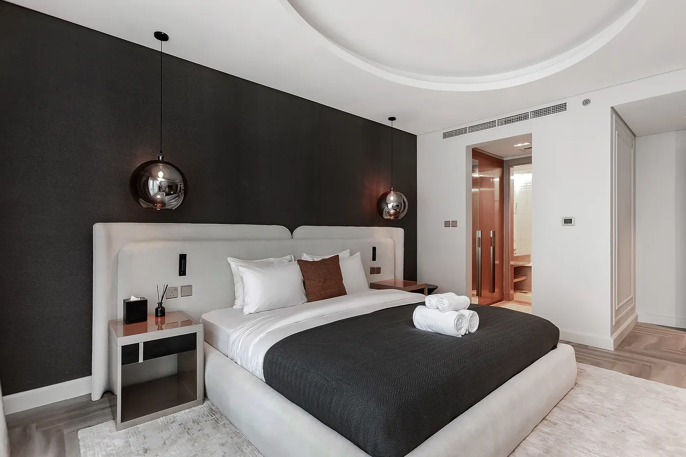 Спальня квартиры Stellium в Damac Paramount, Business Bay